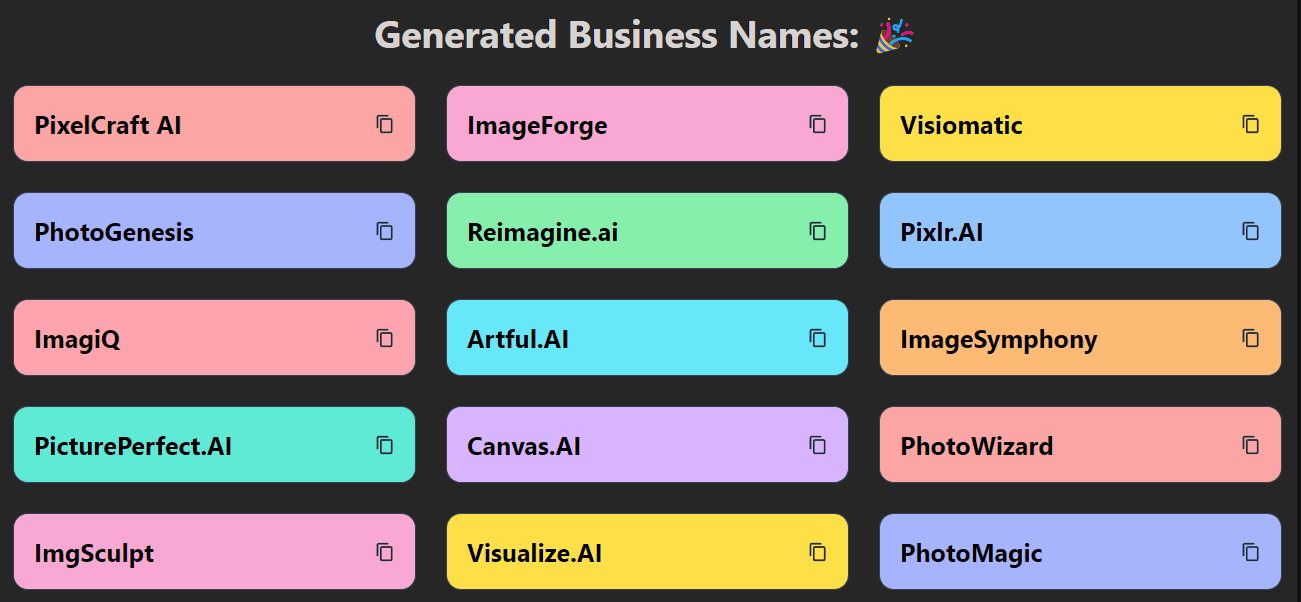 Business Name Generator