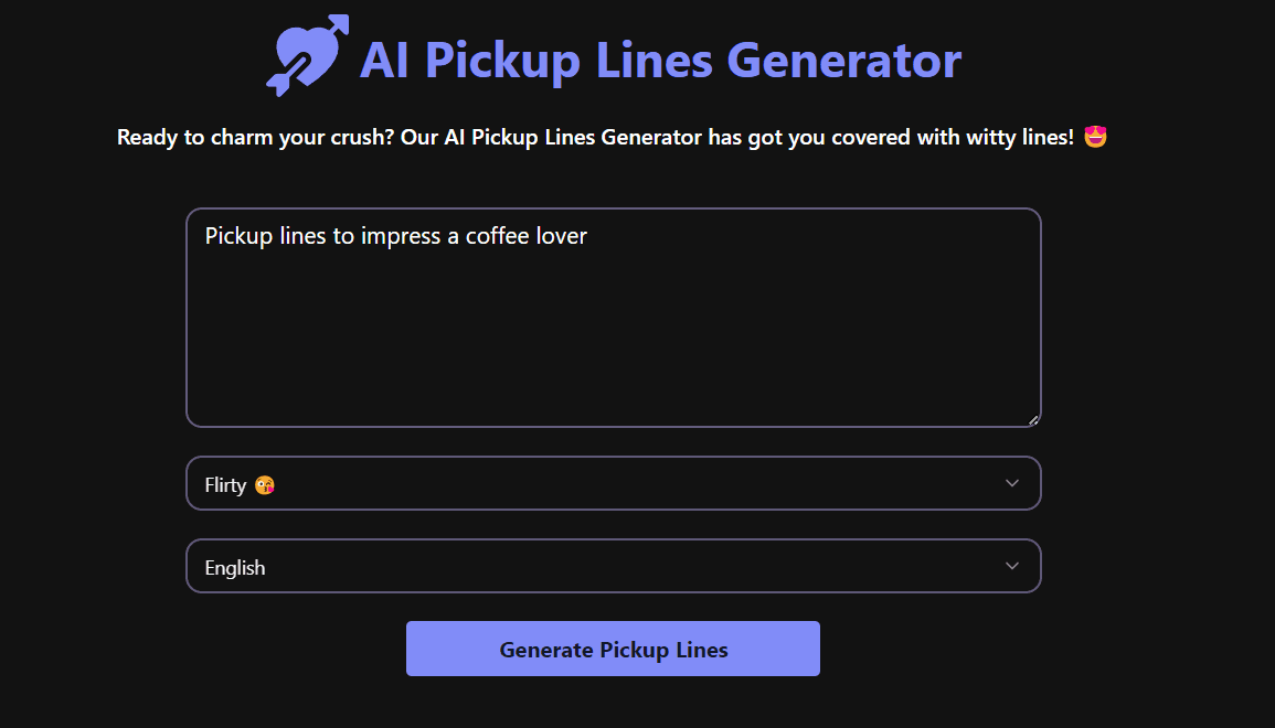 AI Pickup Lines Generator