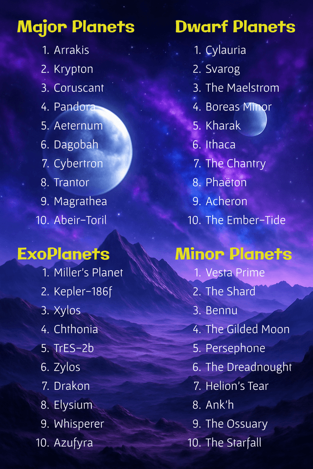 Planet Name Generator