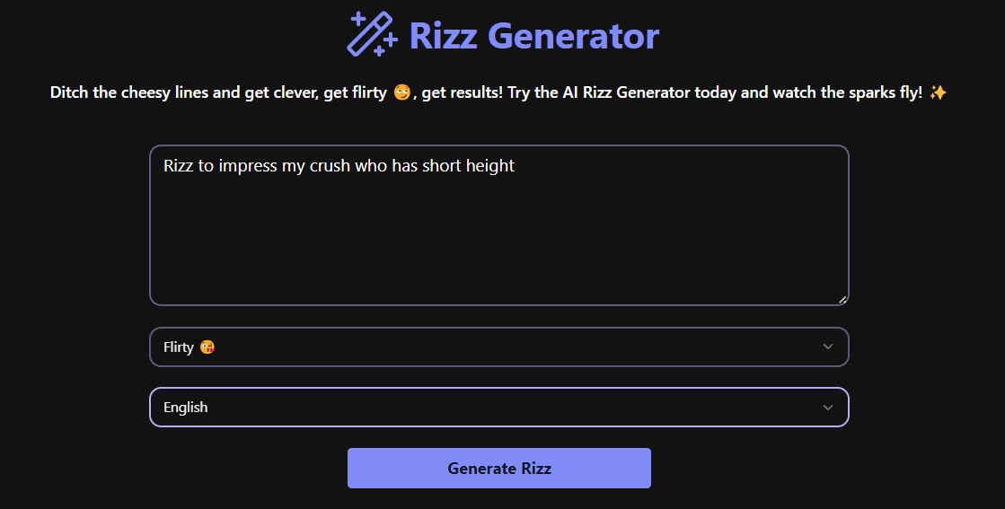 AI Rizz Generator