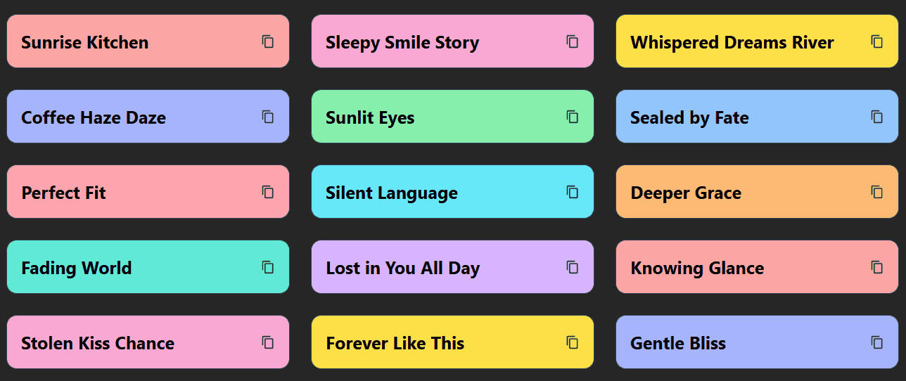 Song Title Generator