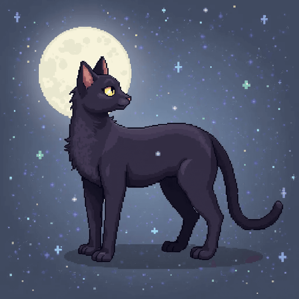 MoonWhisper 🌕 - Mysterious and wise, MoonWhisper is a skilled hunter who prefers to work alone. 🌙 Their quiet nature belies their sharp instincts and unwavering loyalty. 🦉 Traits & Skills: Hunting 🏹, Stealth 🥷, Loyalty 🦁