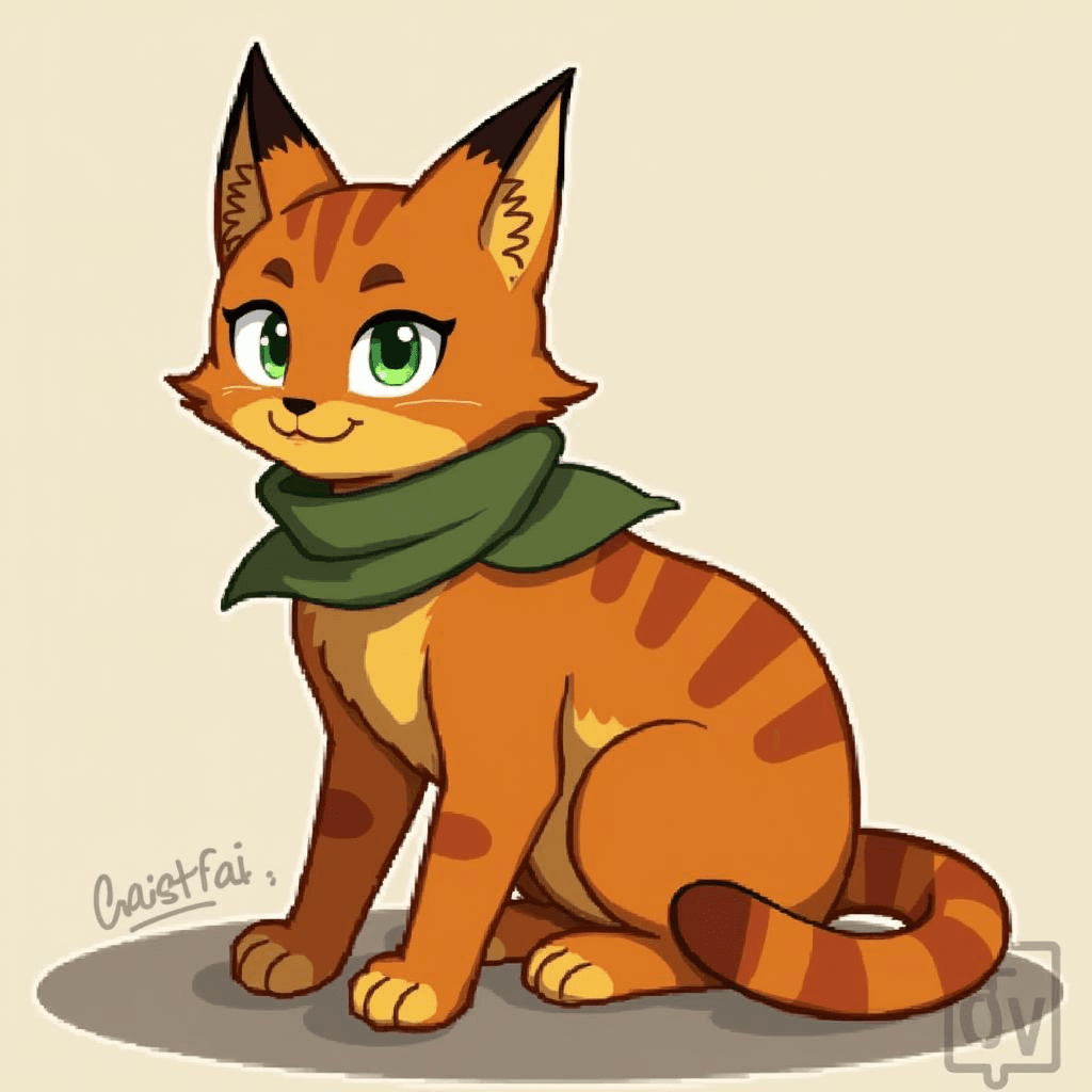 Copperkit 🧡 - A clever and cunning kit, known for his quick thinking. 🤫 He is a bit of a trickster, but his heart is in the right place. He's very stealthy, which will make him a great warrior. Traits & Skills: Cleverness 🤓, Cunning 🦊, Stealth 🥷, Trickery 🃏