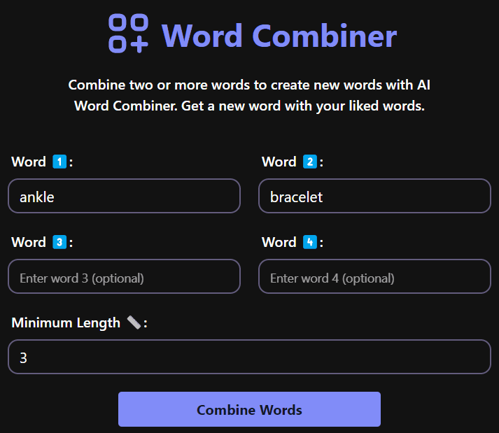 Word Combiner