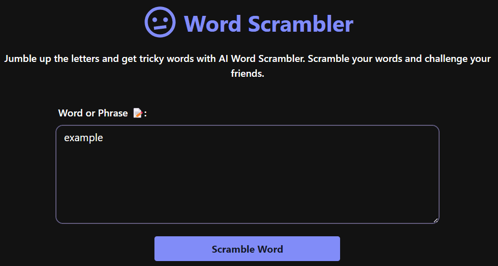 Word Scrambler