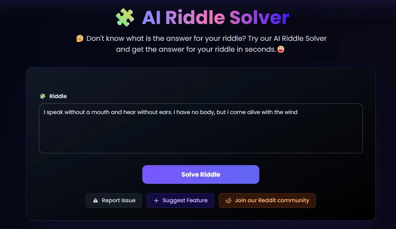 AI Riddle Solver